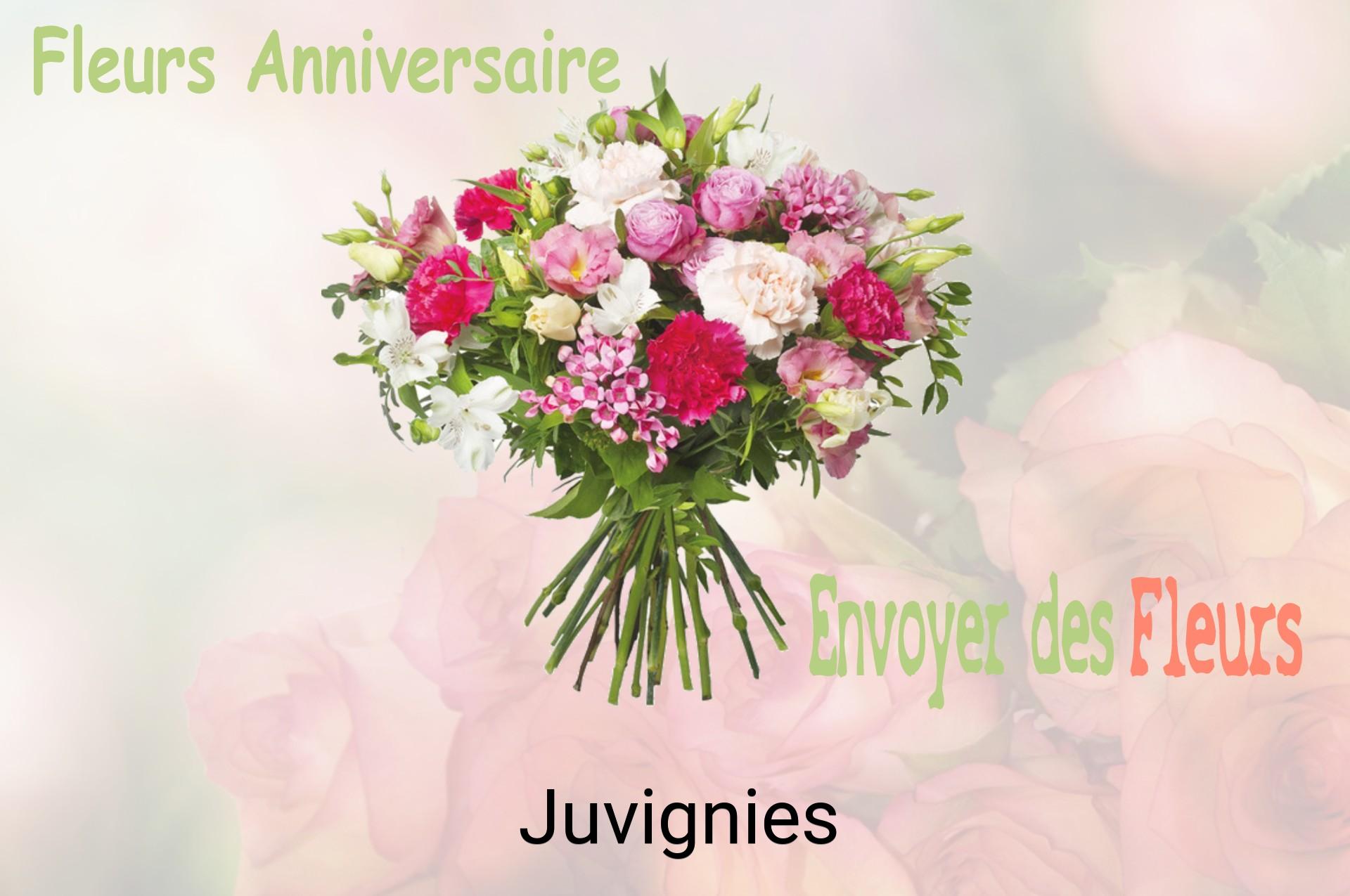 Bouquet de fleurs d’anniversaire livré à Juvignies